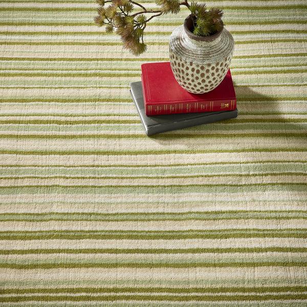 Hug Rug Fine Stripes Rug Green
