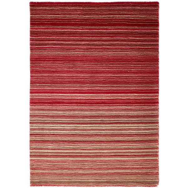 hug rug Fine Stripes Rug Red