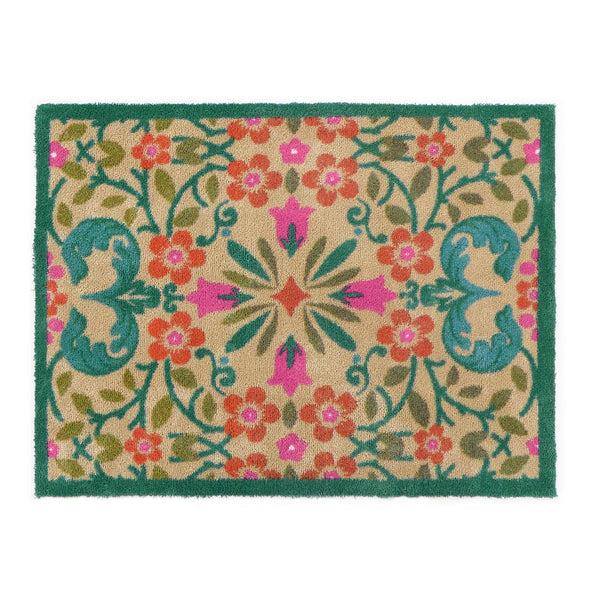 hug rug Folk Floral Washable Doormat