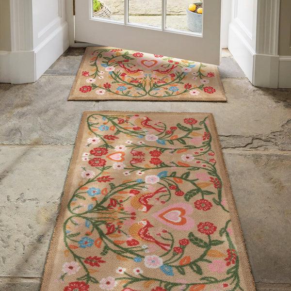 Hug Rug Garden Lovebirds Washable Doormat