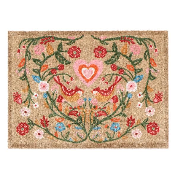 hug rug Garden Lovebirds Washable Doormat