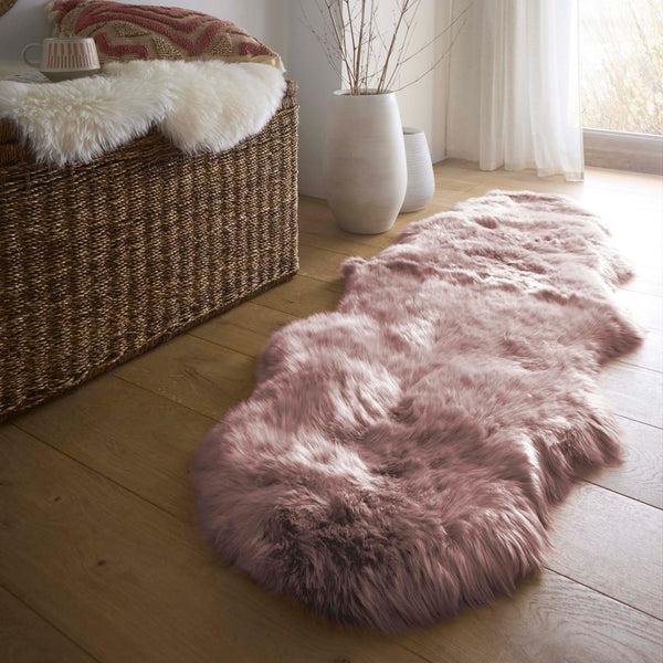 Hug Rug Genuine Sheepskin Rug Adobe Rose