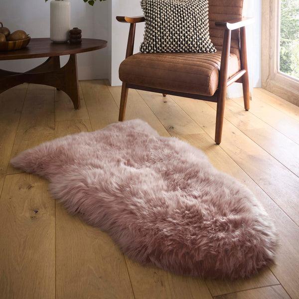 Hug Rug Genuine Sheepskin Rug Adobe Rose