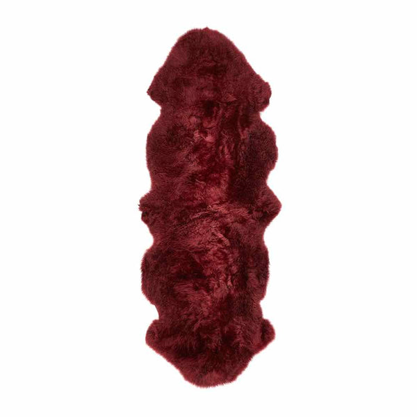 Hug Rug Genuine Sheepskin Rug Berry
