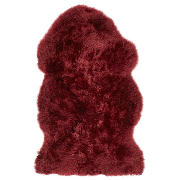 hug rug Genuine Sheepskin Rug Berry