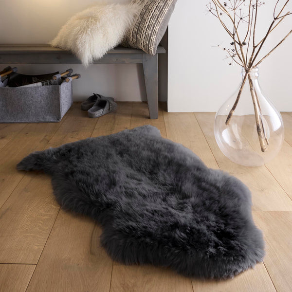 Hug Rug Genuine Sheepskin Rug Black