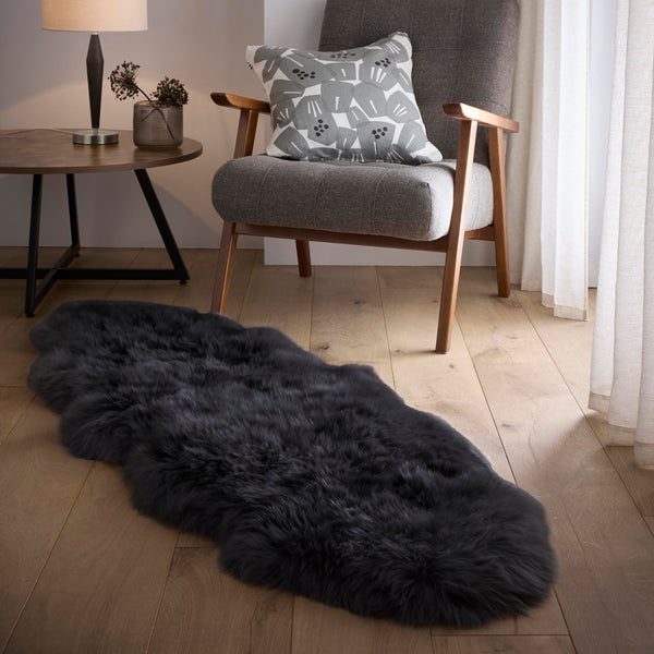 Hug Rug Genuine Sheepskin Rug Black