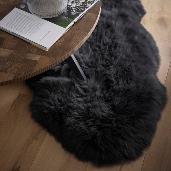 Hug Rug Genuine Sheepskin Rug Black