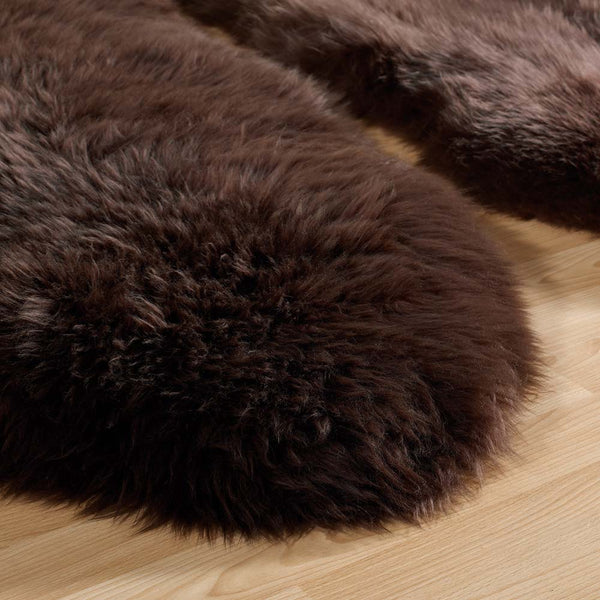 Hug Rug Genuine Sheepskin Rug Chocolate