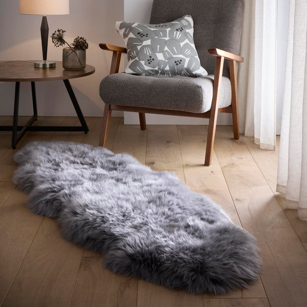Hug Rug Genuine Sheepskin Rug Grey