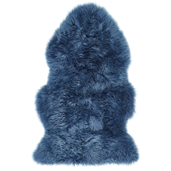 hug rug Genuine Sheepskin Rug Navy