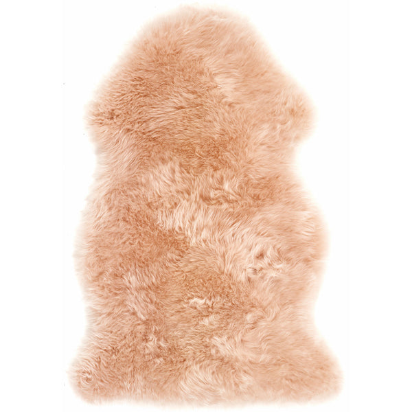 hug rug Genuine Sheepskin Rug Peach