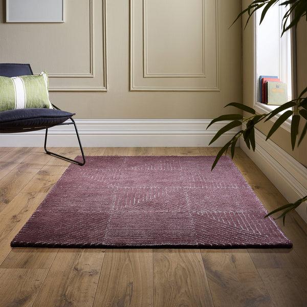 Hug Rug Geometric Rug Berry