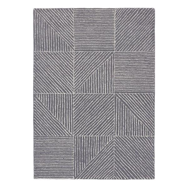 hug rug Geometric Rug Charcoal