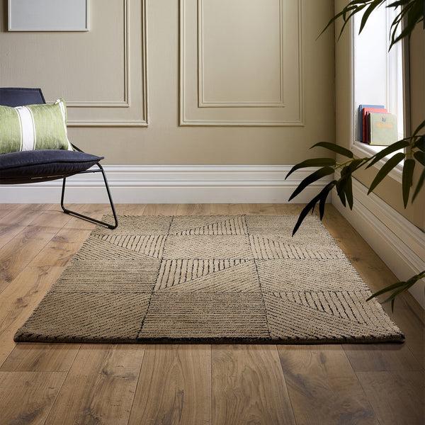 Hug Rug Geometric Rug Sand