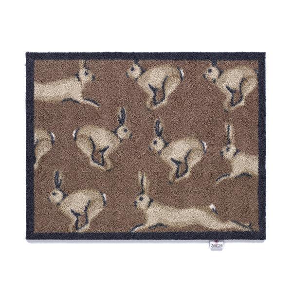 hug rug Hare 1 Brown Washable Doormat