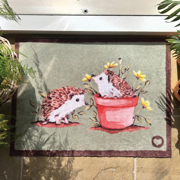 Hug Rug Hedgehog Friends Washable Doormat