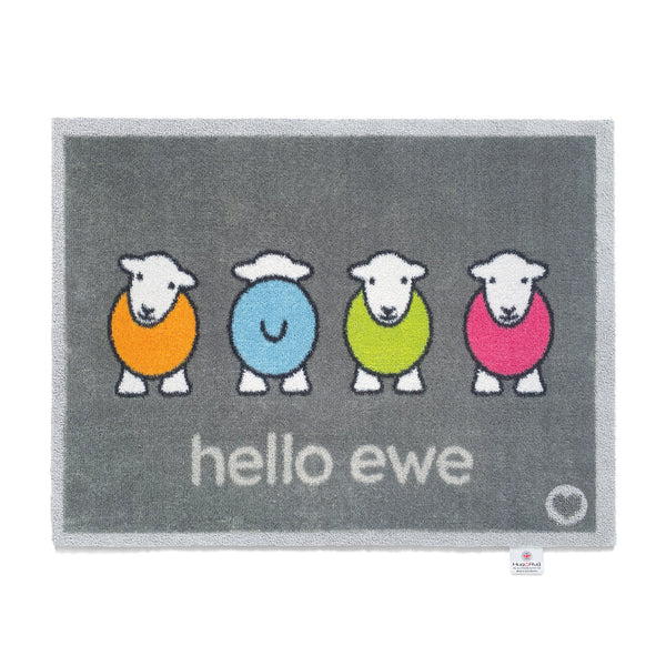 hug rug Hello Ewe Herdy Washable Doormat