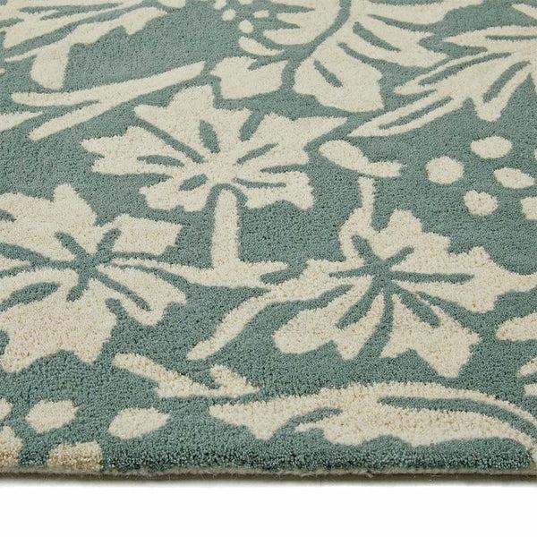 Hug Rug Heritage Floral 1 Rug Soft Teal Green