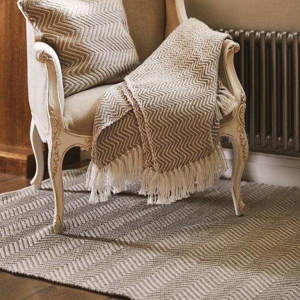 Hug Rug Herringbone Washable Rug Natural