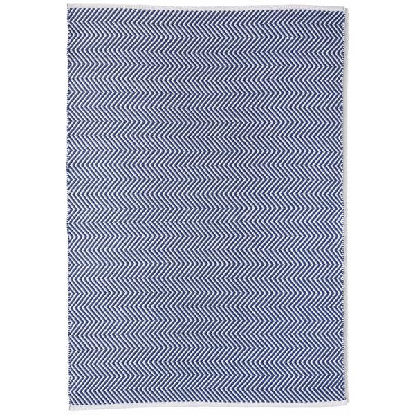 hug rug Herringbone Washable Rug Navy