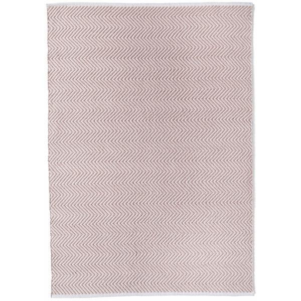 hug rug Herringbone Washable Rug Rose