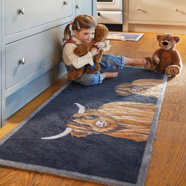 Hug Rug Highland Cow 1 Washable Doormat