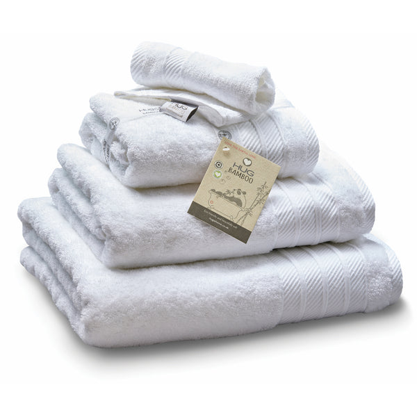 hug rug Hug Bamboo Luxury Bath Towels - White