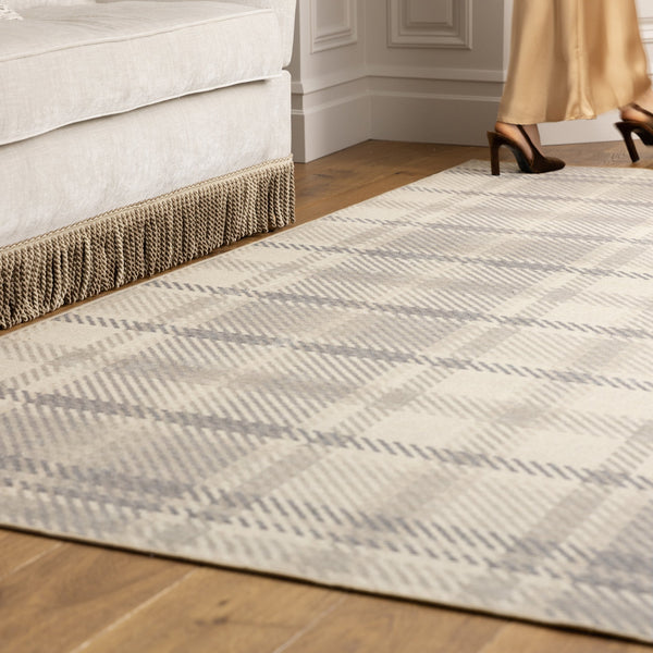 Hug Rug Isla Plaid Neutral Eco-Washable Rug