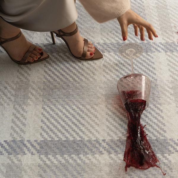 Hug Rug Isla Plaid Neutral Eco-Washable Rug