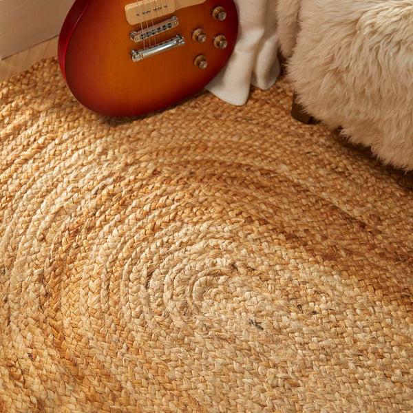 Hug Rug Jute Extra Rug Plain Oval