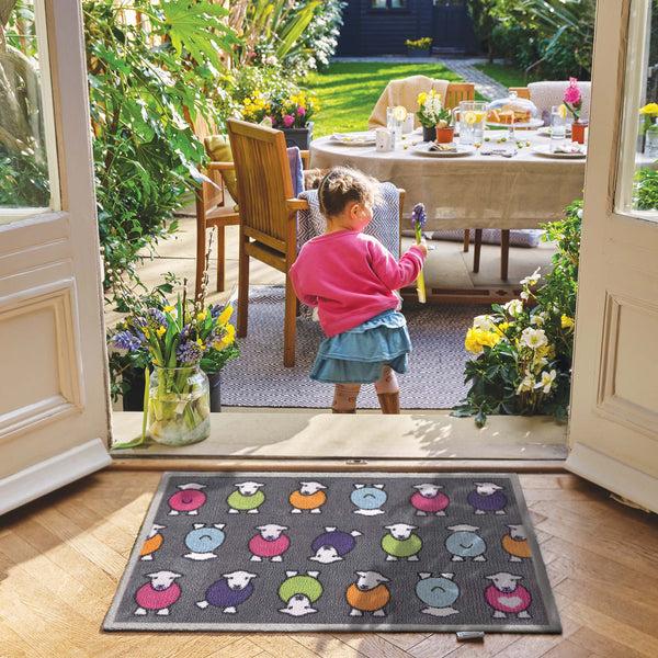 Hug Rug Marra Grey Herdy Washable Doormat