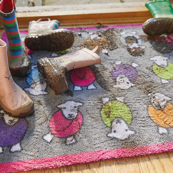 Hug Rug Marra Pink Herdy Washable Doormat