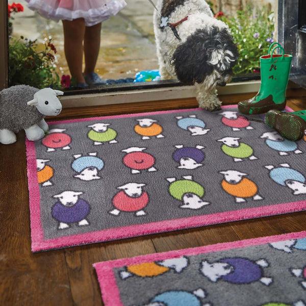 Hug Rug Marra Pink Herdy Washable Doormat