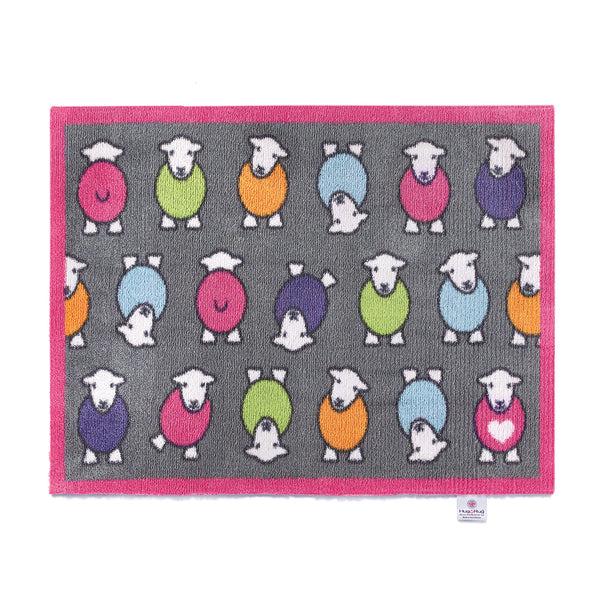 hug rug Marra Pink Herdy Washable Doormat