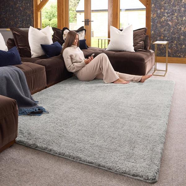 Hug Rug My Lux Silver Rug