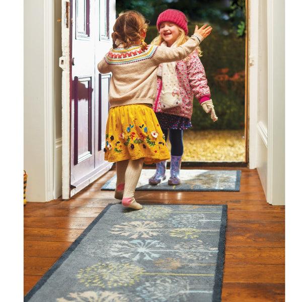 Hug Rug Nature 17 Dandelions Grey Doormat