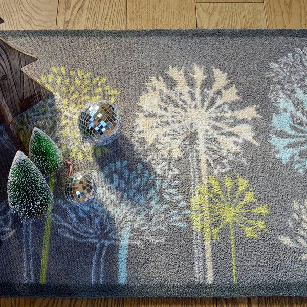 Hug Rug Nature 17 Dandelions Grey Doormat