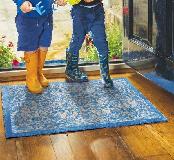 Hug Rug Nature 33 Blue Washable Doormat