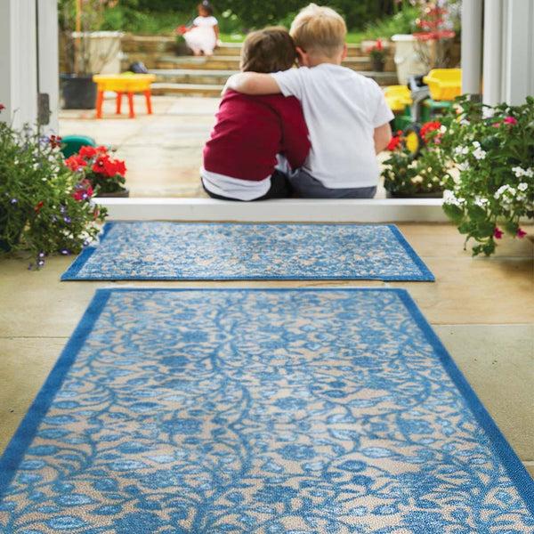 Hug Rug Nature 33 Blue Washable Doormat