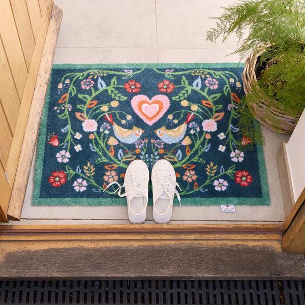 Hug Rug Nature 35 Love Birds Washable Doormat