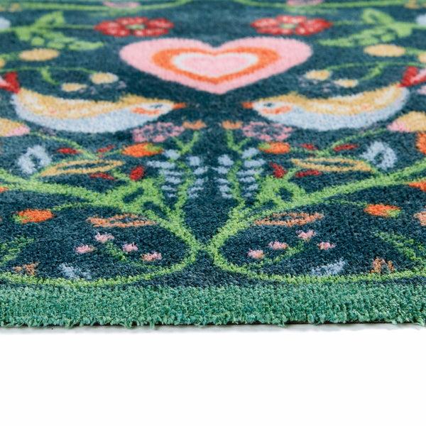 Hug Rug Nature 35 Love Birds Washable Doormat