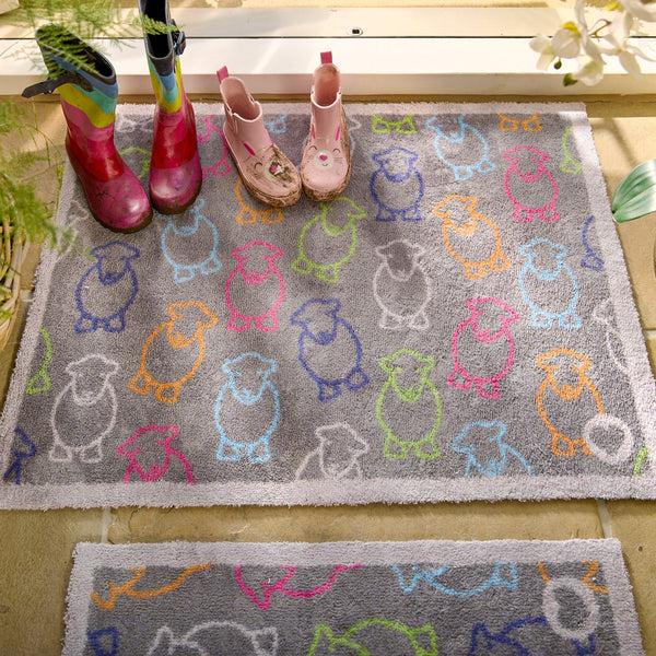 Hug Rug Outline Herdy Washable Doormat