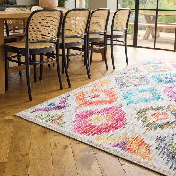 Hug Rug Painted Ikat Eco-Washable Rug