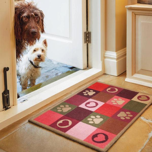Hug Rug Patchwork Paws Washable Doormat
