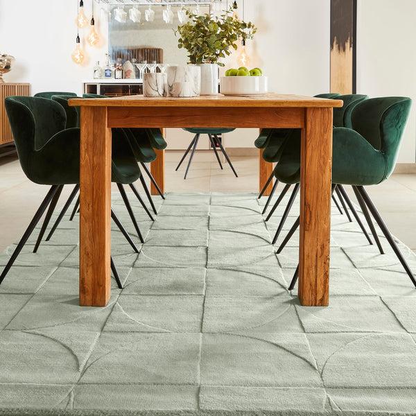 Hug Rug Penny Rug Eucalyptus