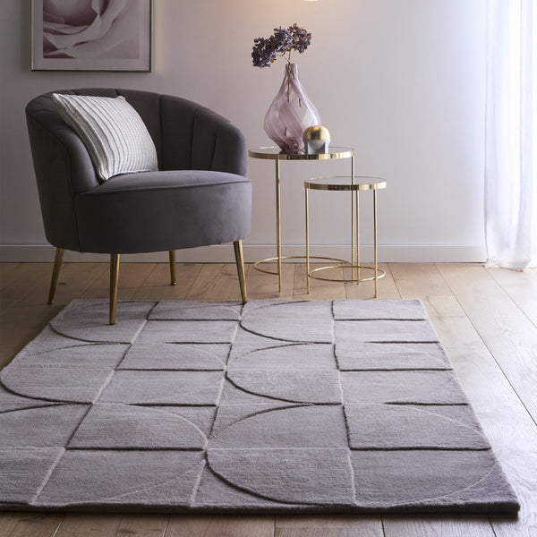 Hug Rug Penny Rug Grey Mauve