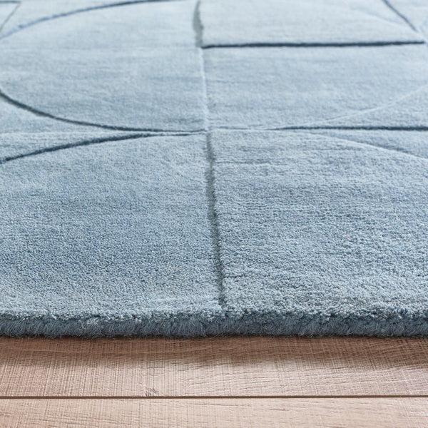 Hug Rug Penny Rug Steel Blue
