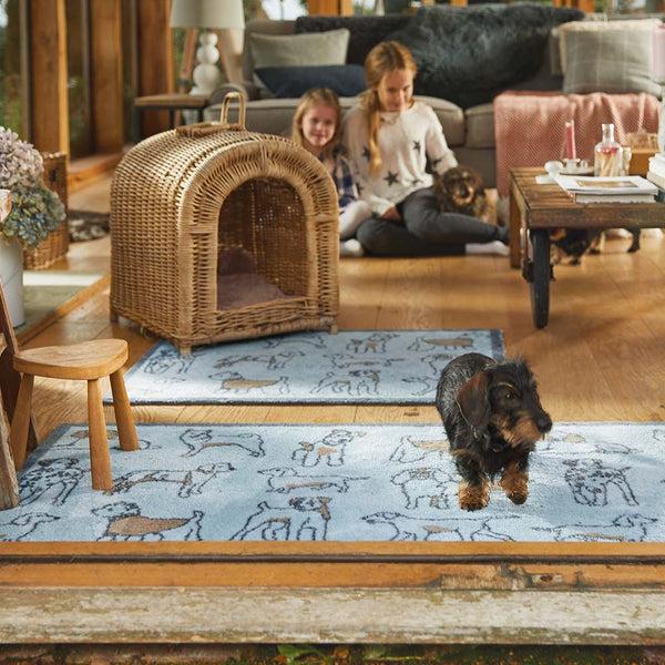 Hug Rug Pet 75 Dogs Blue Washable Doormat