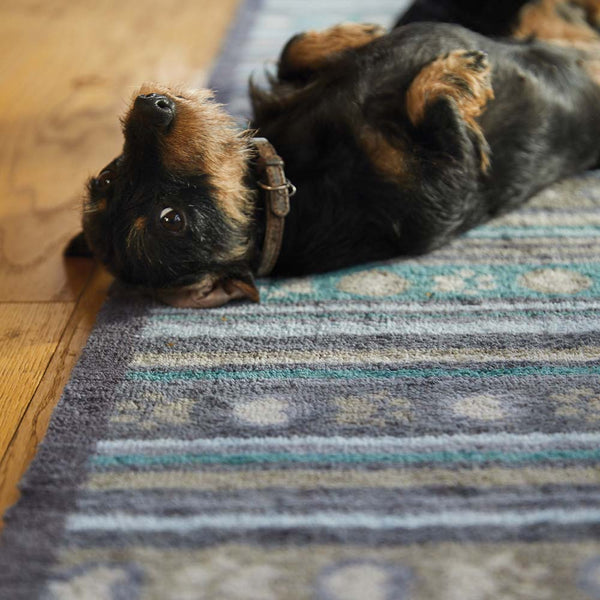 Hug Rug Pet 80 Paw Stripes Washable Doormat